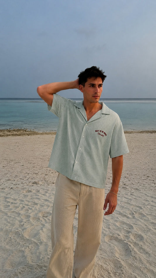 Olympus stripped Resort Shirt