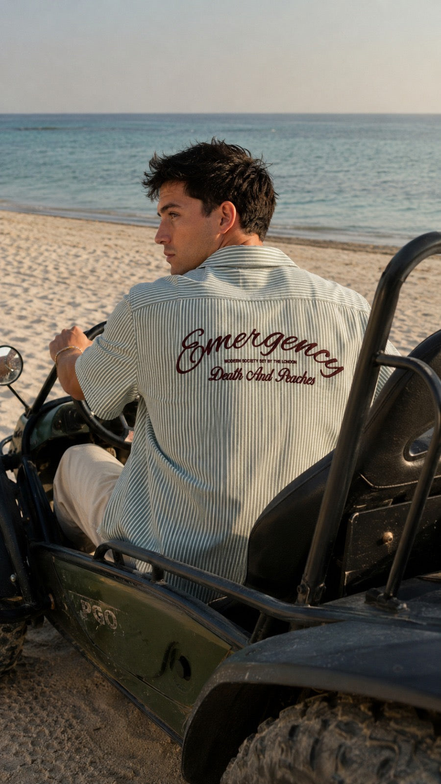 Olympus stripped Resort Shirt