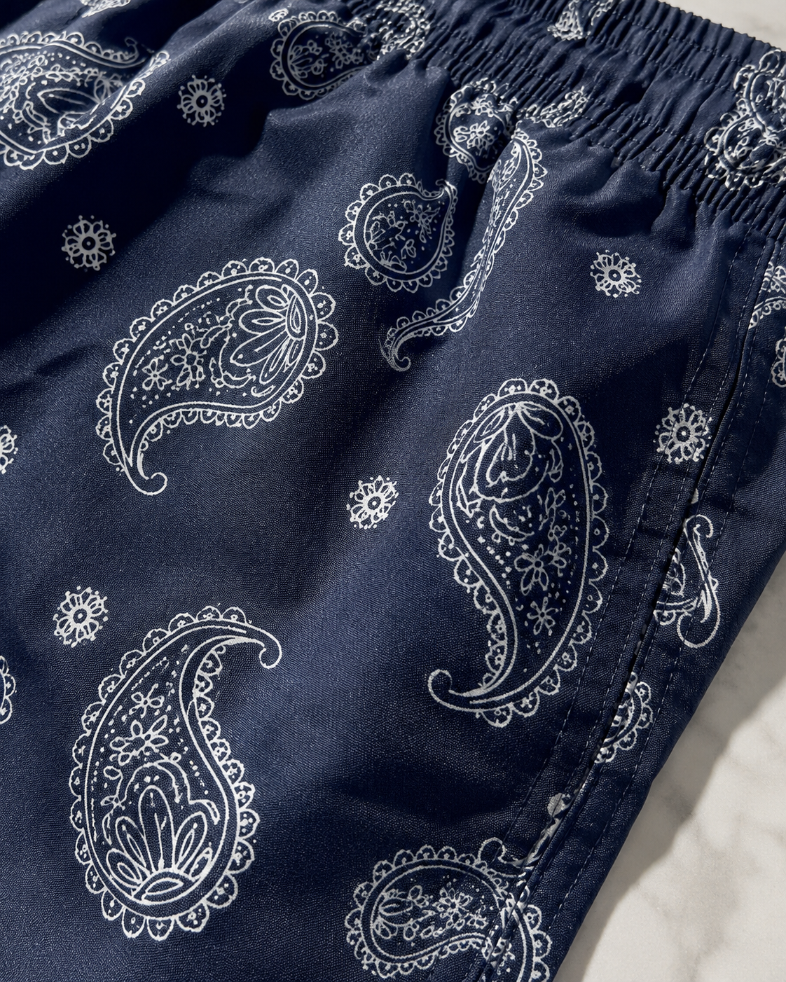 Mosaic Paisley Swim Shorts