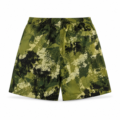 Olive Coast Green Camo Swim Shorts