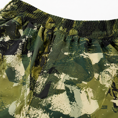 Olive Coast Green Camo Swim Shorts