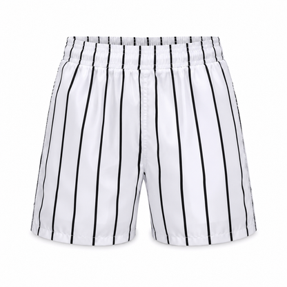 White Sail Pinstripe Swim Shorts