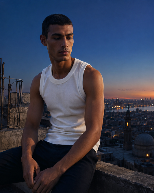 Greek Summer Ribbed Tank