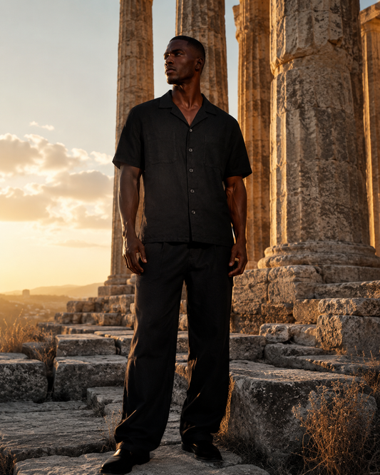 Black Harbor Linen Shirt