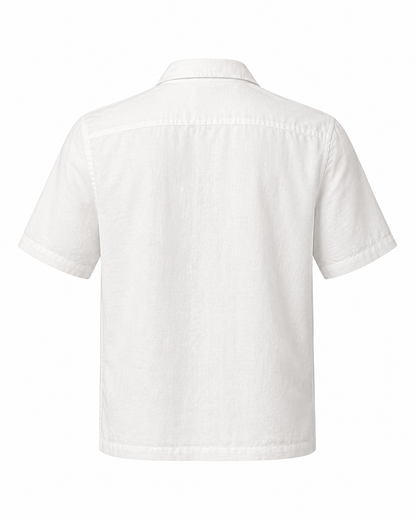 Cyclades White Linen Shirt