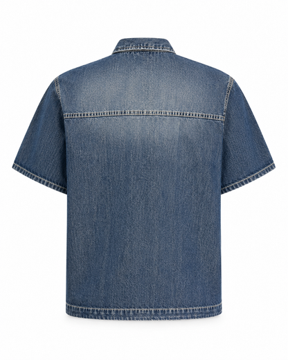 Paros Light-Wash Denim Shirt
