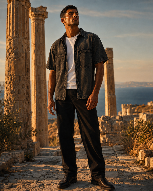 Stone Harbor Charcoal Denim Shirt