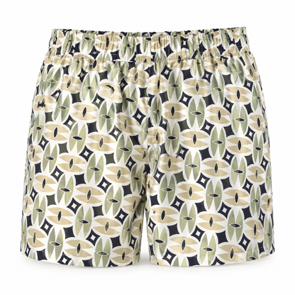 Cycladic Geometric Swim Shorts